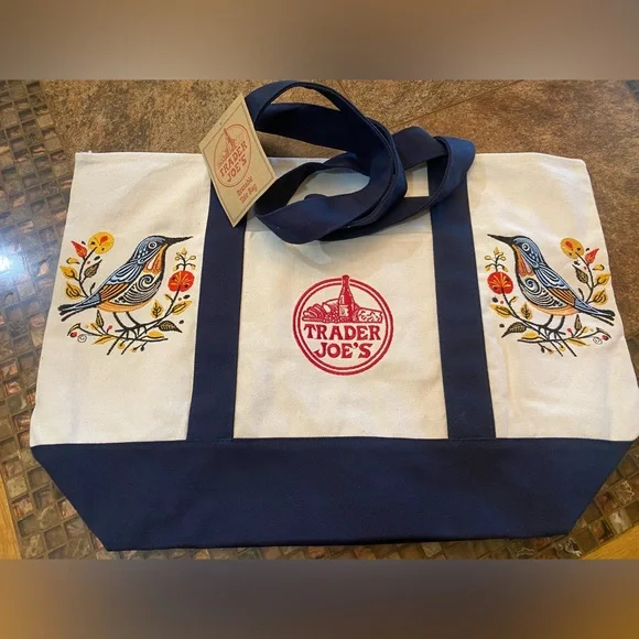 Trader Joe's Reusable Canvas Tote Bag - Picture 4 of 6